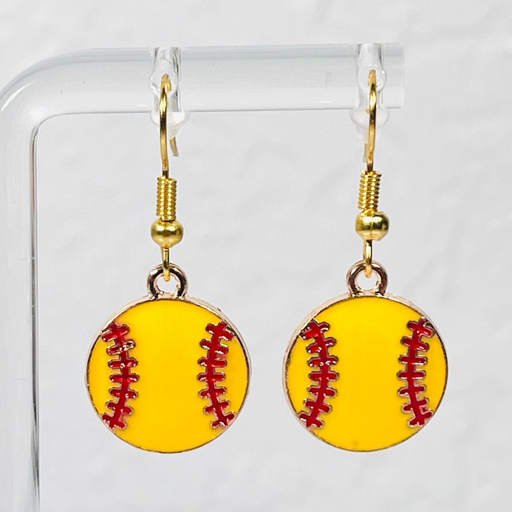 4/$20 Softball Earrings